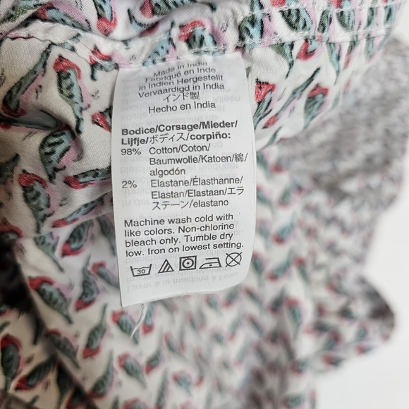 J Crew Flex Washed Slim Shirt Men XL Novelty Bird Print Short Sleeve Button Down - Picture 9 of 12